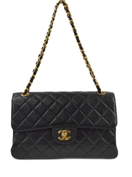 HOT SALE 1995 CHANEL Sided shoulder Double bag Flap Women Classic 0425